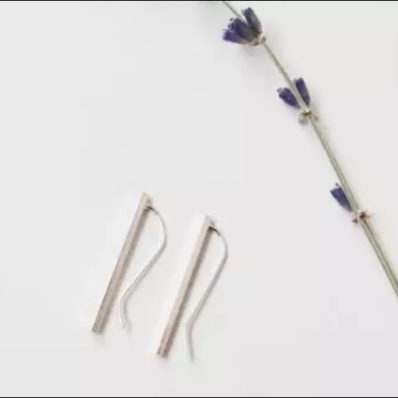 Long Bar Earrings - Picture 2 of 5